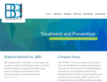 Tablet Screenshot of brightonbiotech.com